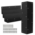4Pcs Garden Bed Corner Bracket Noise Free Metal Garden Bed Corner Bracket Connector with Screws Rustproof Furniture Right Angle Zpaxo 4pcs