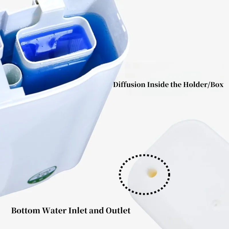 Toilet Solid Dispenser Tank Replacement Part Plastic Contemporary No