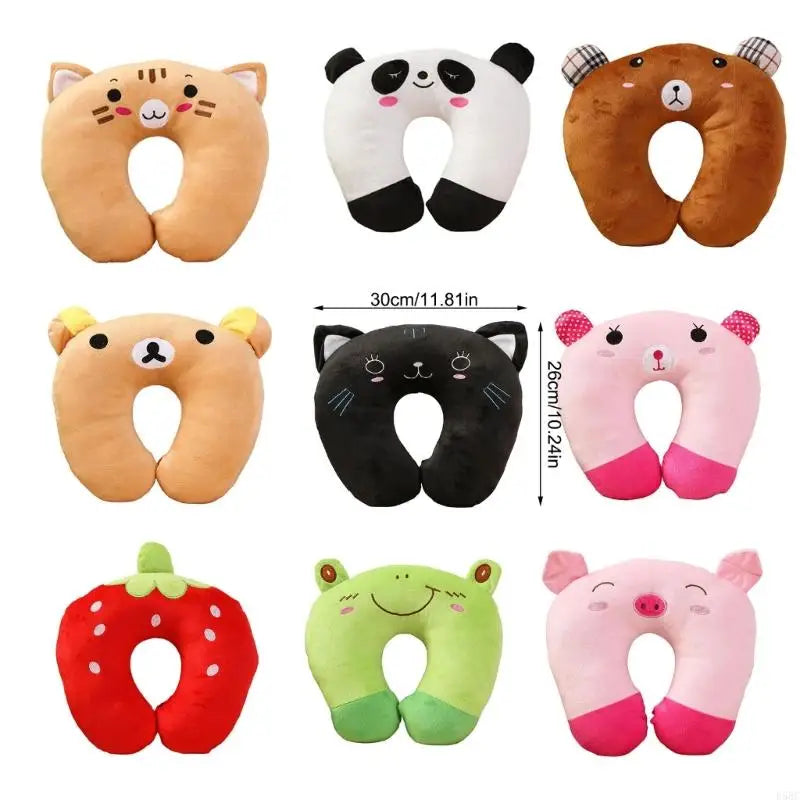 Multipurpose U Travel Neck Pillow Soft Supportive Design Cartoon