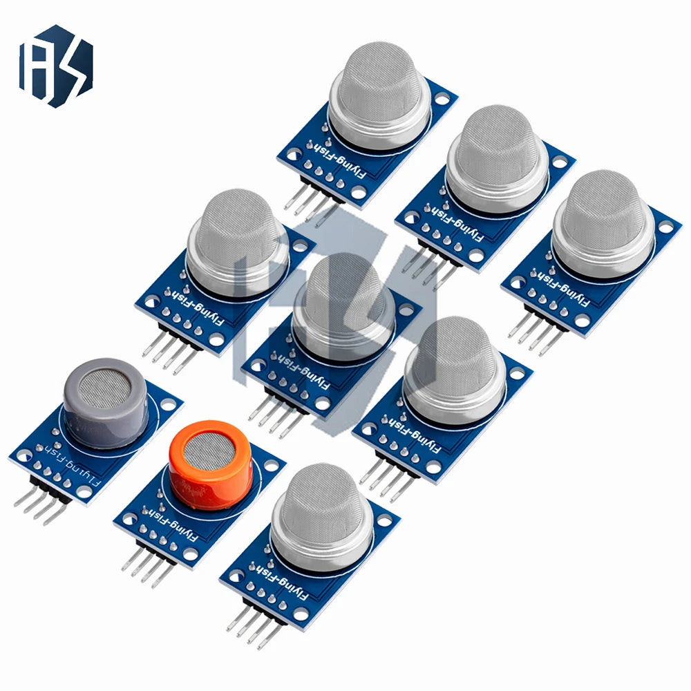 MQ Series Gas Detection Sensor Module Includes MQ-2 MQ-3 MQ-4 MQ-5 Zpaxo
