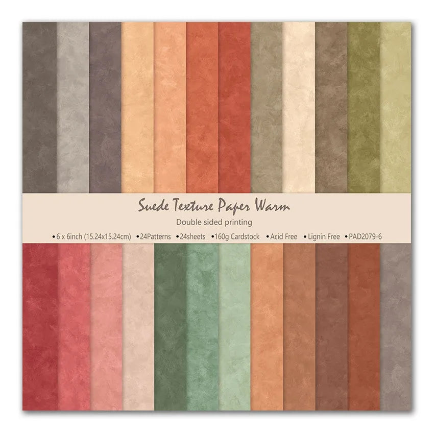 6x6 Double-Sided Boho Scrapbook Paper – 24 Sheets Craft Pack