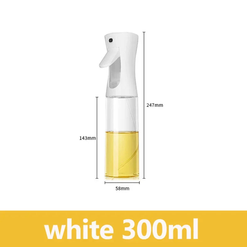 200\300\500ml Kitchen Oil Spray Bottle Olive Acid Sprayer for Cooking BBQ Baking Oil Dispenser Nebulizer Accessories Gadget Zpaxo 300ml white