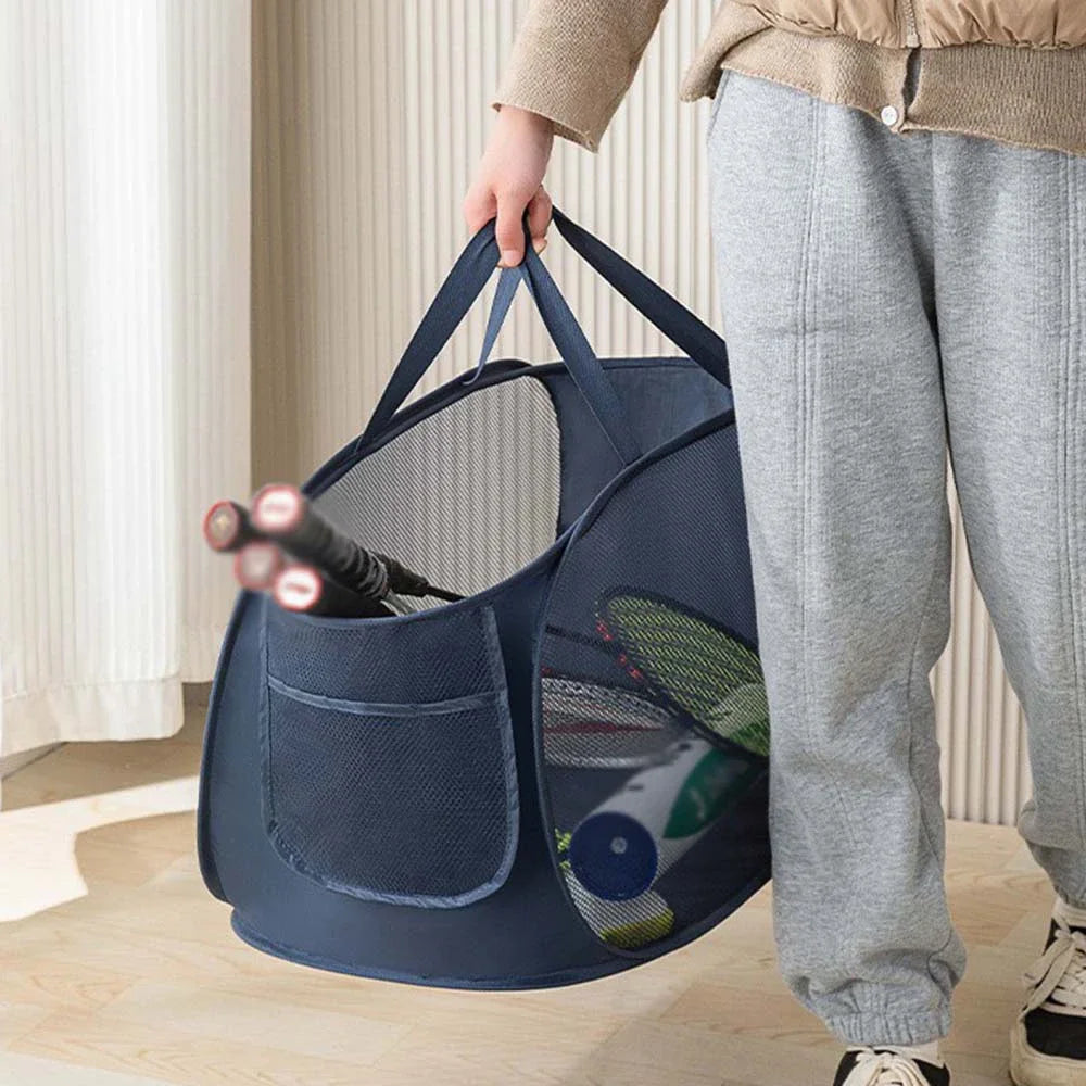 Foldable Laundry Basket – Portable Non-Woven Storage Basket Foldable Laundry Basket Zpaxo