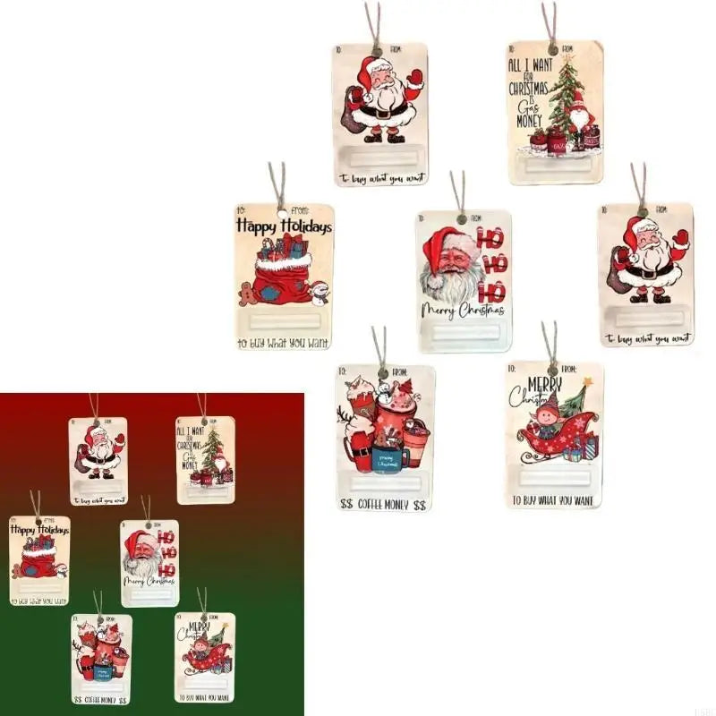 Foldable Christmas Tree Money Holders Recycled Paper Decoration Space