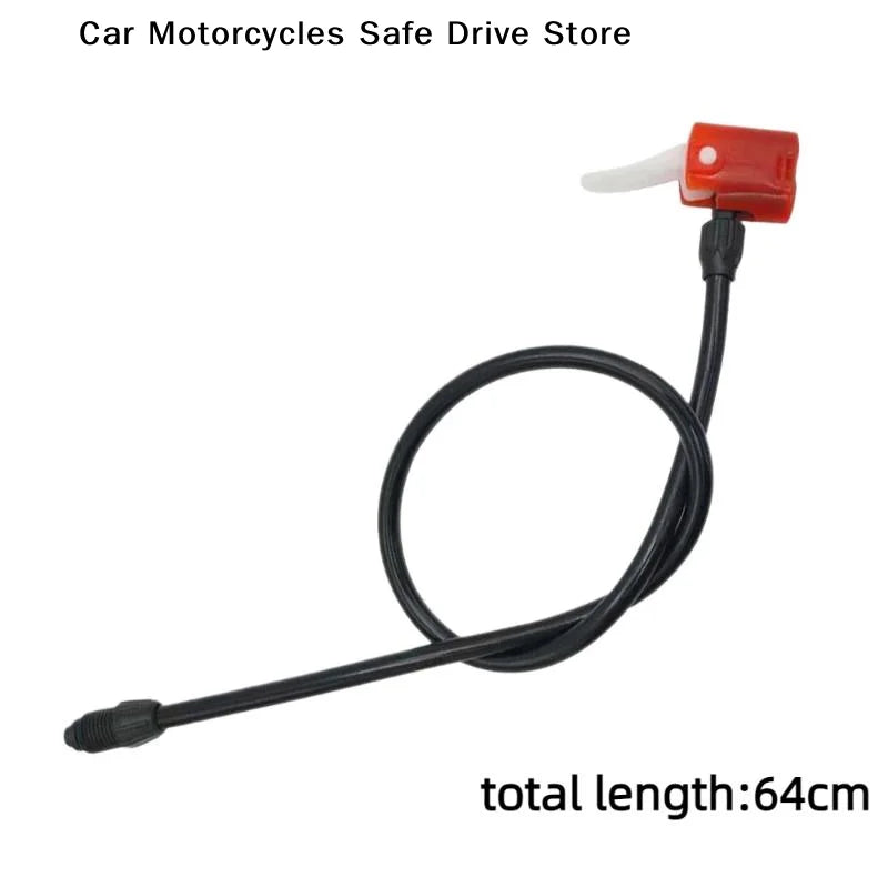 M2pcs Universal Bike Pump Air Hose Multi Use Nozzle Durable Build