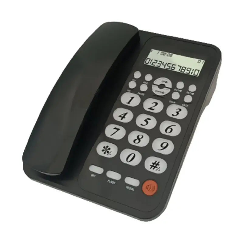 652F Corded Landline Phone Big Button Phones Fixed Telephone Office Zpaxo