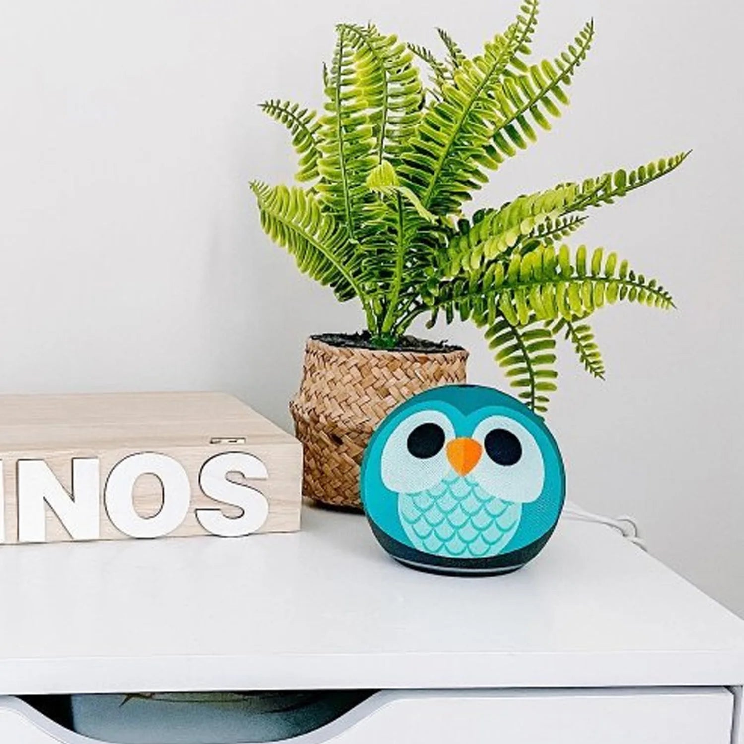 Kids Bluetooth Speaker Owl Design With Alexa Function Newest Model Mini Desktop Speaker High Fidelity Sound Portable Wireless Au Zpaxo
