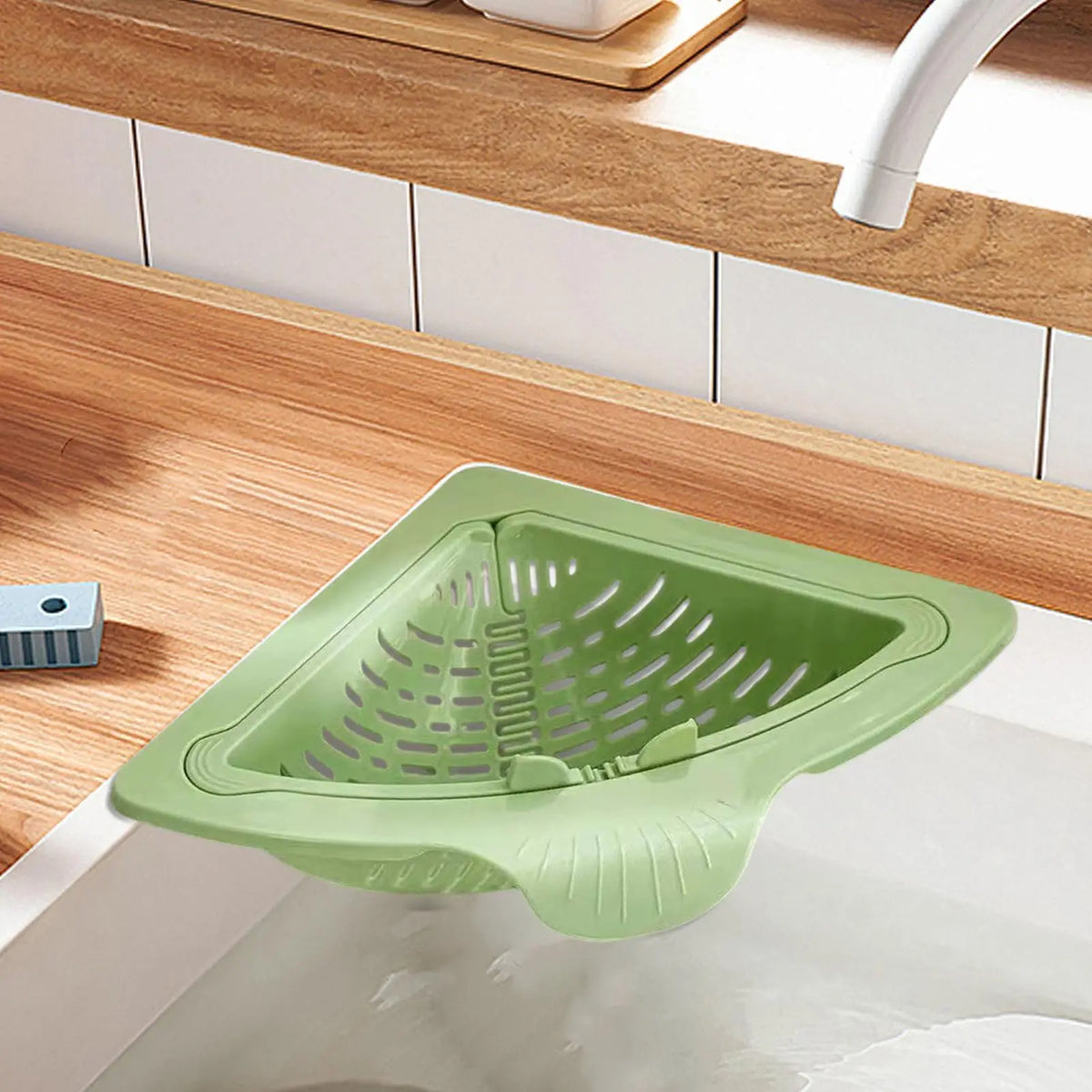 Magnetic Sink Drain Basket Stainless Steel Anti Clog Strainer Corner Zpaxo
