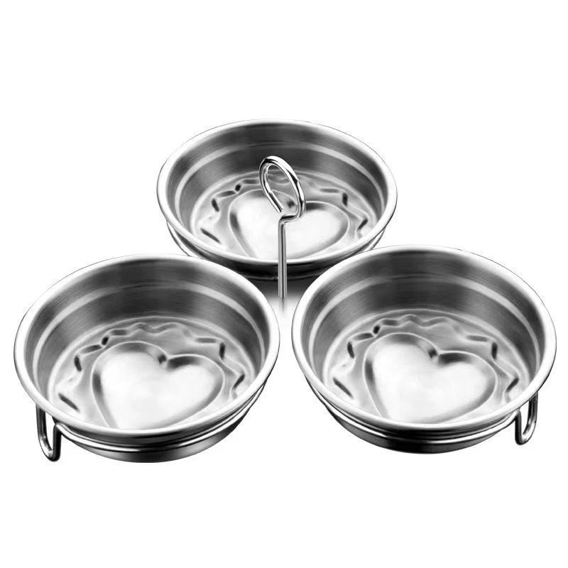Stainless Steel Egg Poacher Poaching Pan Mould Steamer Steamed Egges Zpaxo love 3