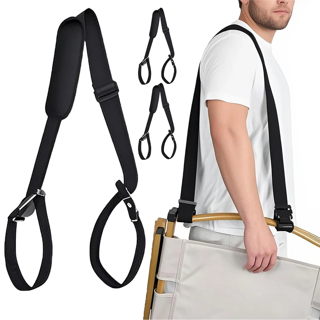 Adjustable Camping Chair Carry Straps – Heavy Duty Nylon 1-3 Pack