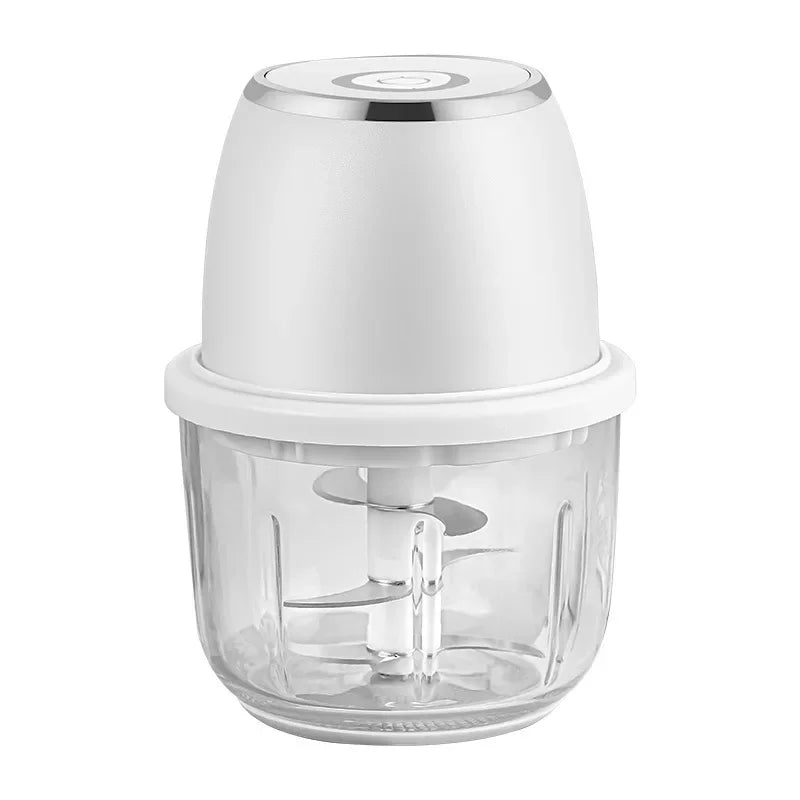 350ML Electric Meat Grinders Food Crusher Garlic masher USB Multifunctional Vegetable Slicer Processor Chopper Kitchen Blenders Zpaxo Ivory