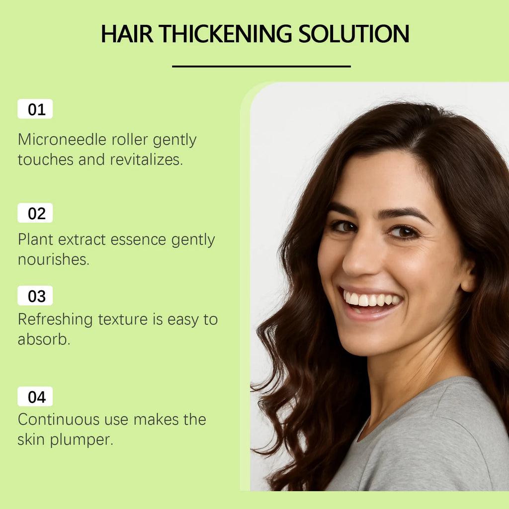 Hoygi Hair Serum Microneedle Roller Set – Scalp Follicle Care Hair Serum Roller Set Zpaxo