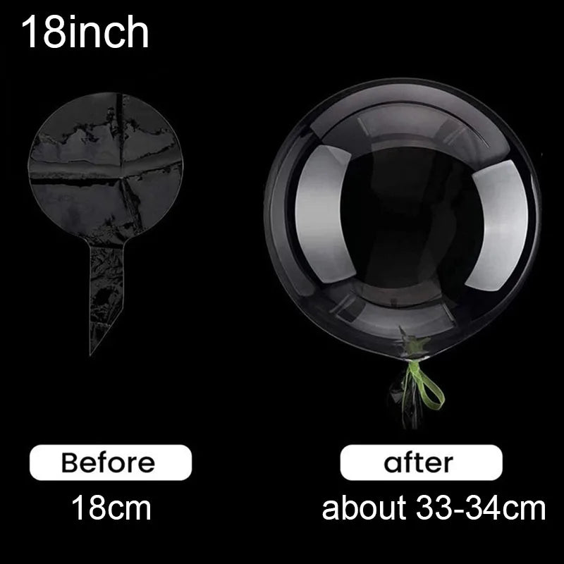 8 10 12 16 18 20 24 Inch Transparent Bobo Balloon Clear Bubble Zpaxo 10pcs 18inch Other