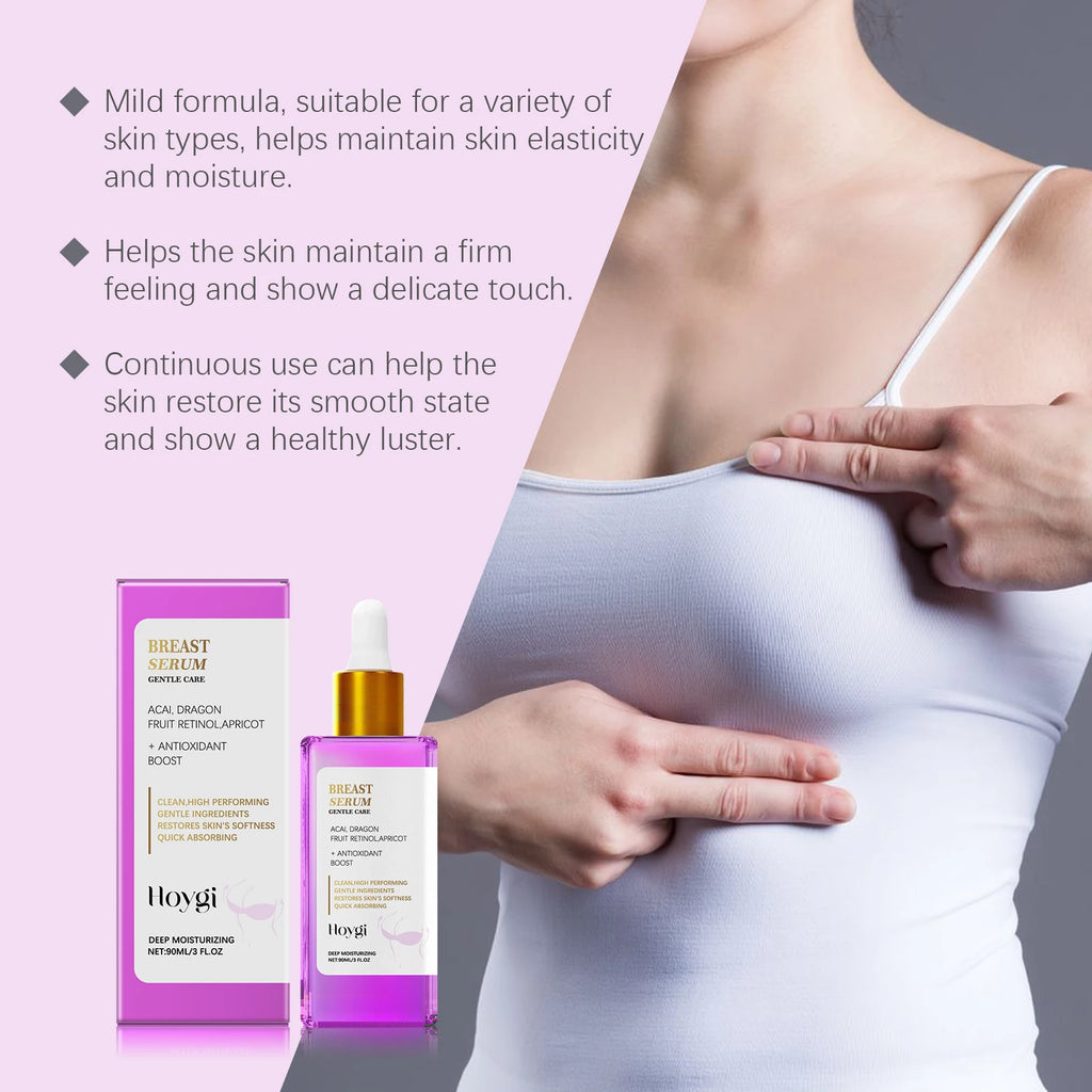 Firming and Plumping Breast Serum - Lifting, Moisturizing and Enhancing Elasticity Nourishing Massage Breast Care Essence Zpaxo