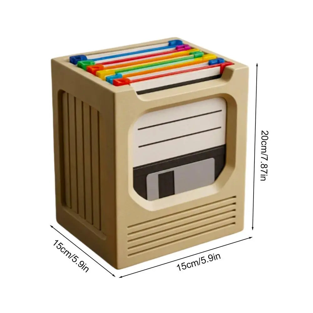 Retro Tech Coaster Holder Set Retro Aesthetic Storage Rack Drink Coasters Set for Computer Desk Office Home Bedroom Dorm Zpaxo A China Mainland