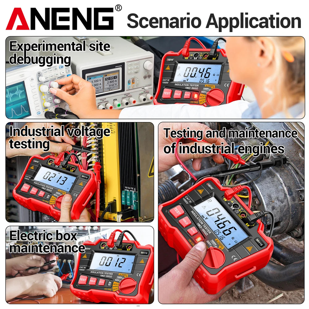 Test Tools ANENG MH16 Insulation Resistance Meters AC DC Voltage