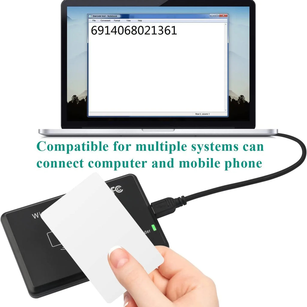 Smart RFID Card Reader 125KHz 13 56MHz ID IC Dual Frequency Access Zpaxo