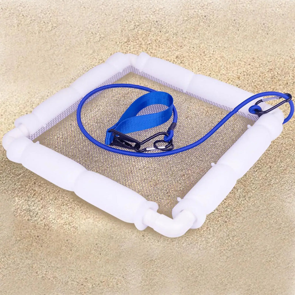 Shark Tooth Sifter Floating Sieve Screen With Wrist Strap Beach Sand Sifter For Garden Sea Shore River Lake Stream Backyard Park Zpaxo