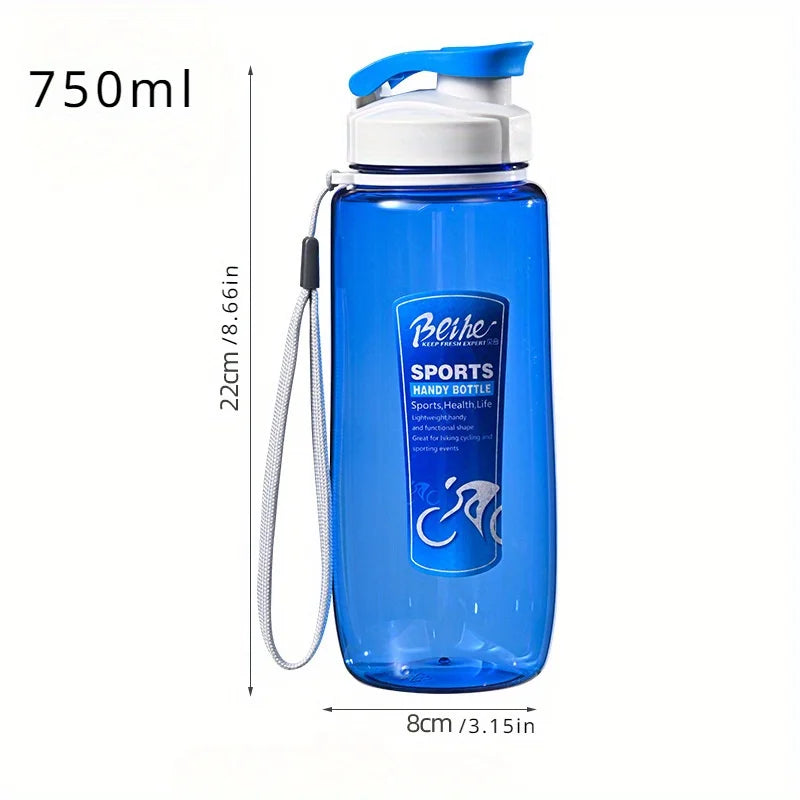 Outdoor Sports Water Bottle Creative Space Cup Large Capacity Zpaxo 750ml Blue