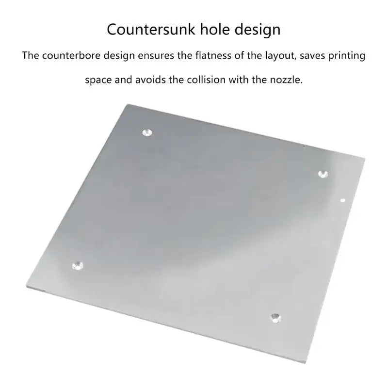 652F Printer Heated Bed Spring Steel Sheet 235X235mm Metal Build Plate Optional Base for K1 Enhances Stability Zpaxo
