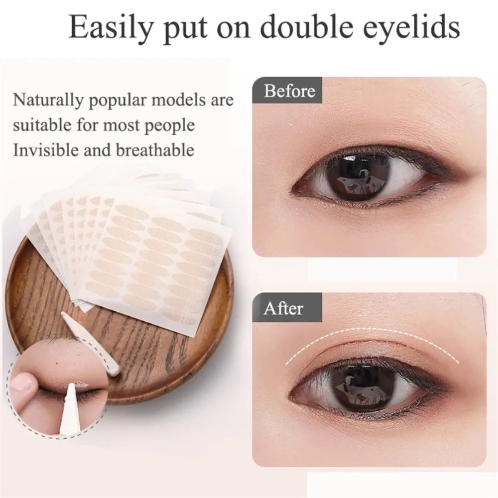 Self Adhesive Lape Double Fold Eyelid Tape Waterproof Eye Makeup Tools Invisible Eyelid Sticker Transparent Zpaxo
