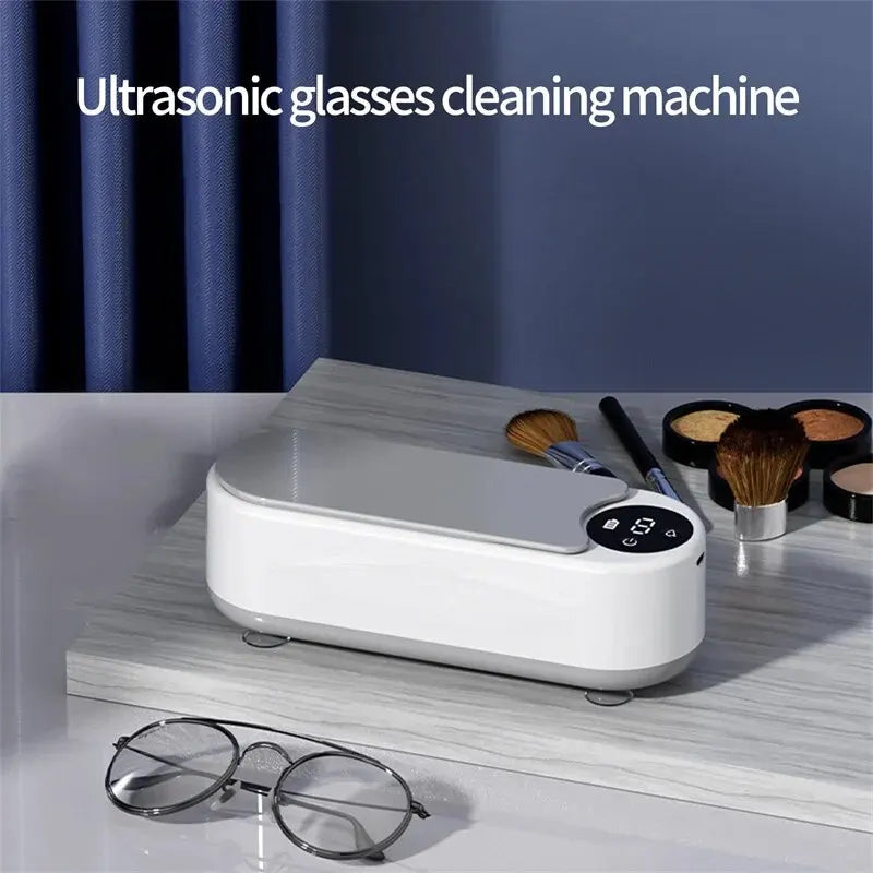 Portable Household Cleaning Machine, 450ml Clean Pod Ultrasonic Cleaner, Jewelry Cleaner Machine for Ring, Glasses, Makeup Brush Zpaxo