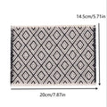 ▶1:12 Dollhouse Miniature Model Toy Carpet Blanket Furniture Home Model Decor Toy Doll House Accessories Zpaxo 20x14.5cm