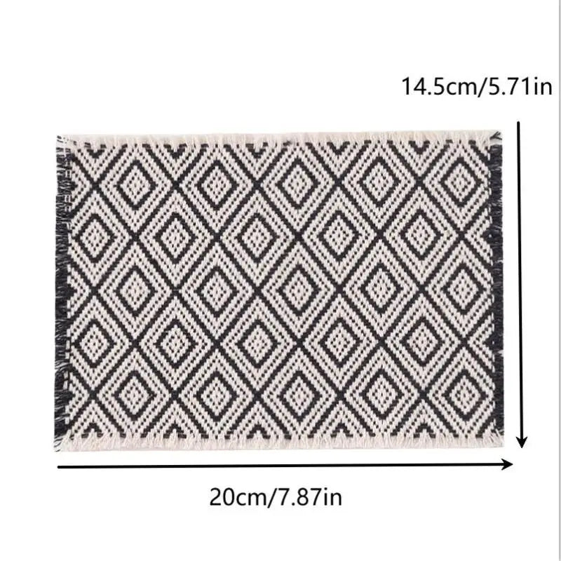 ▶1:12 Dollhouse Miniature Model Toy Carpet Blanket Furniture Home Model Decor Toy Doll House Accessories Zpaxo 20x14.5cm