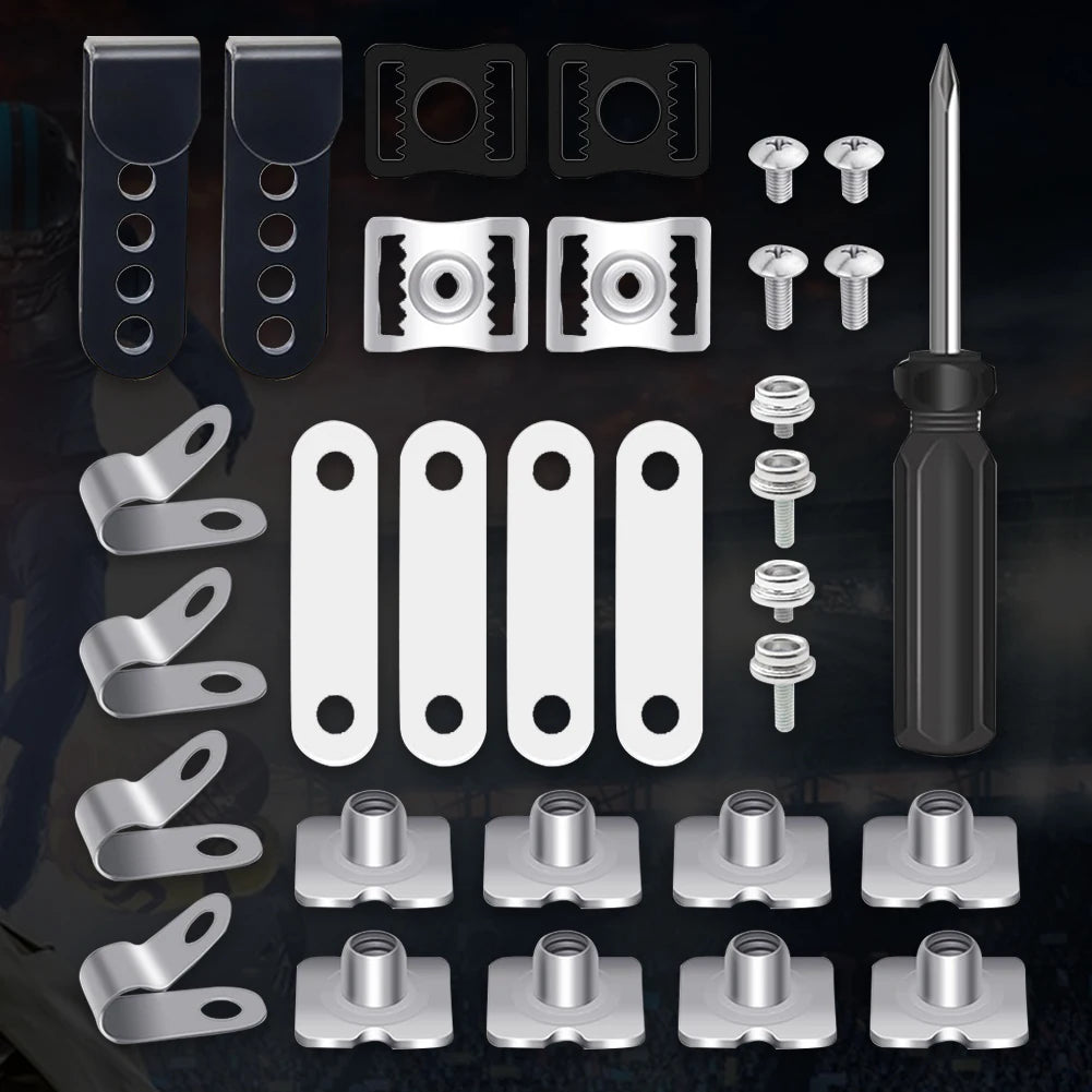 Football Helmet Repair Including Visor Clips J Screws Screwdriver