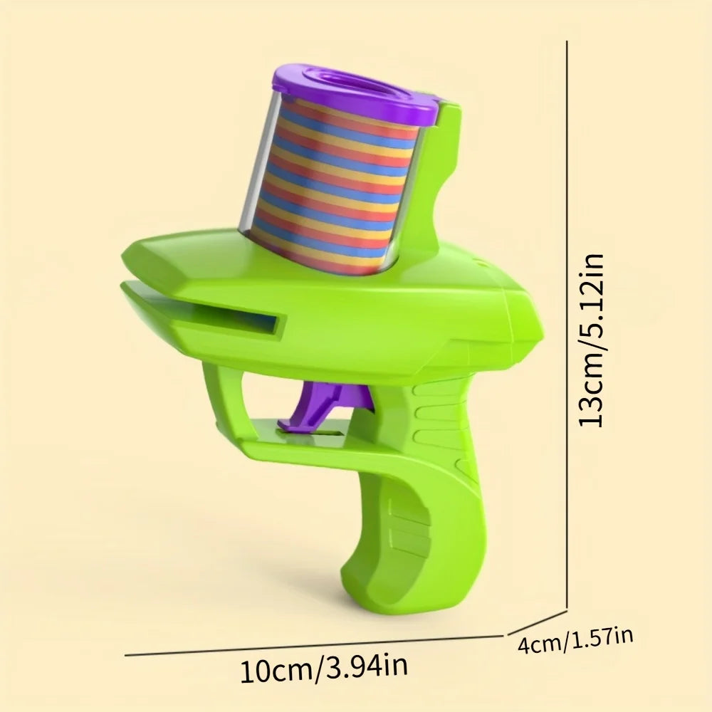 Colorful Foam Disc Launcher Toy Handheld Flying Saucer Game