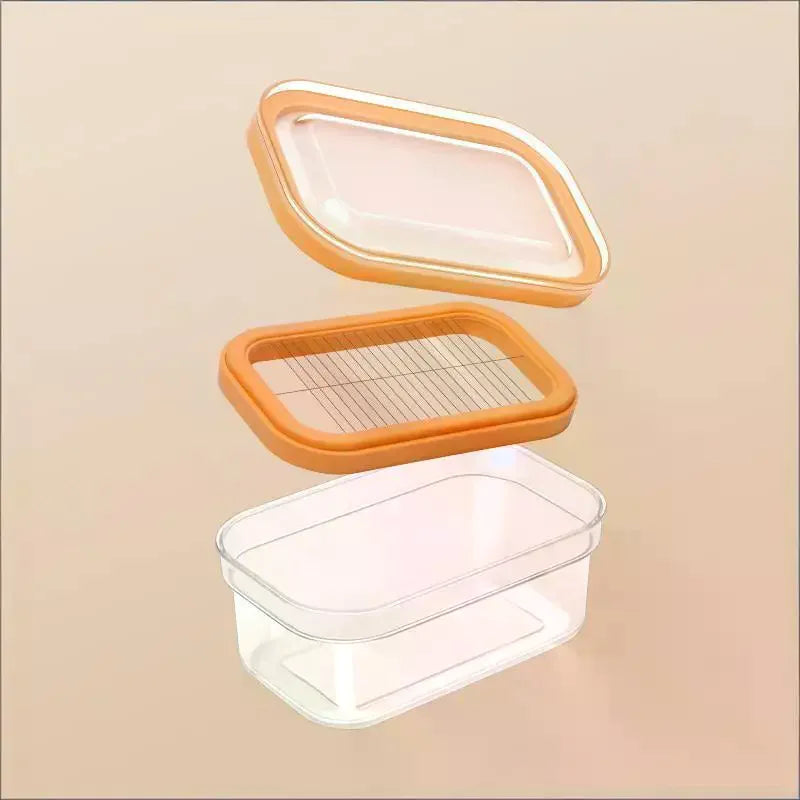 Refrigerator Butter Dish Box With Lid Slicers Case Knife Gadget Kitchen Tool Fridge Storage Lid Cutter Slicing Cheese Board Sets Zpaxo