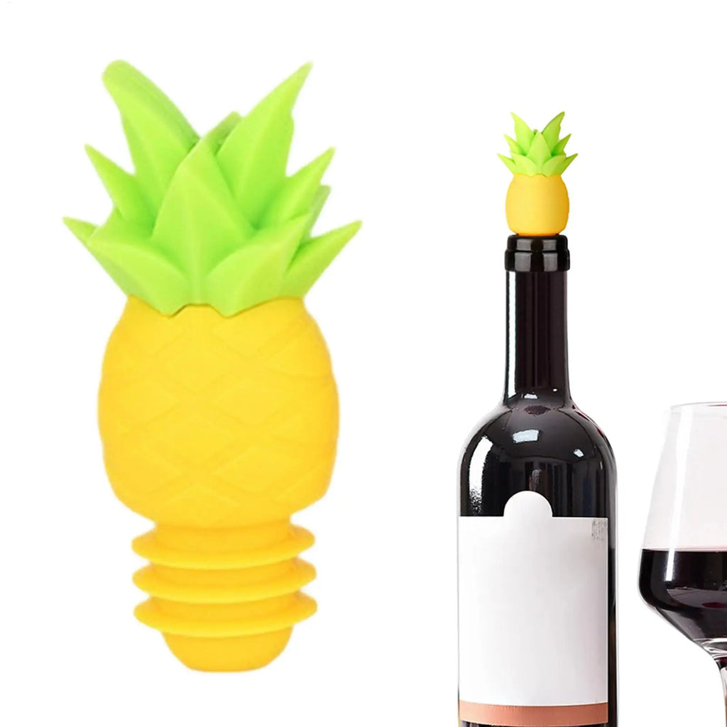 Wine Stopper Reusable Pineapple Shape Silicone Sealer Beverage
