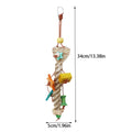 Bird Chewing Toy Chew Toy Ball Cage Bite Hanging Colorful Large Parrot Toys for Lovebird Cockatiels Conures Finches Parakeets Zpaxo Style D