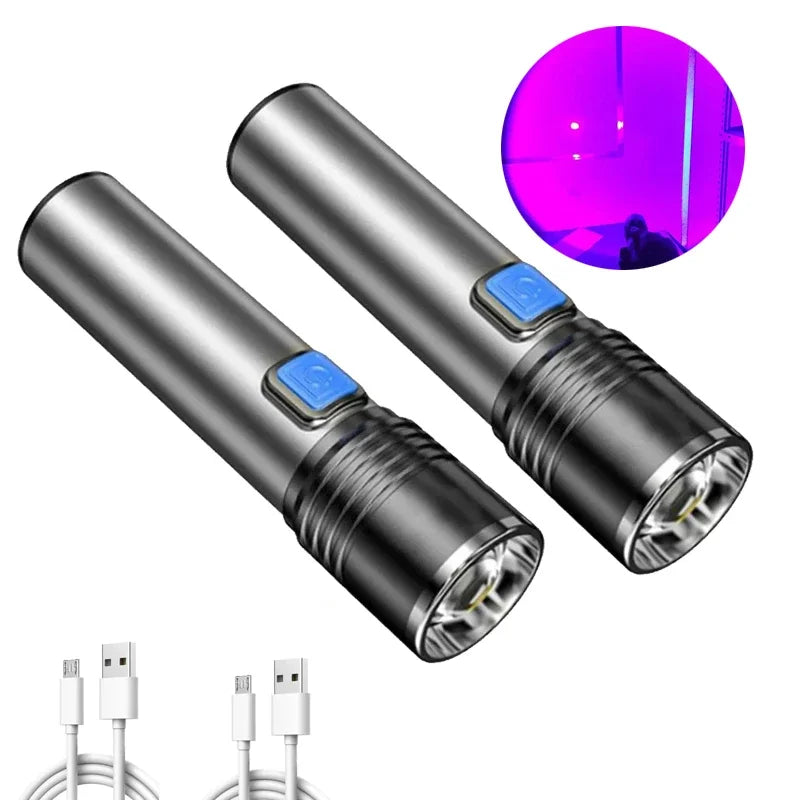 Mini 395nm UV Blacklight Penlight – LED Ultraviolet Torch & Clip