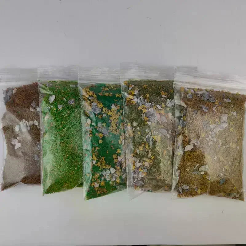30g/bag Simulated Lawn Sand Table Miniature Landscape Layout With Stone Vegetation DIY Model Mixed With Stone Grass Powder Zpaxo