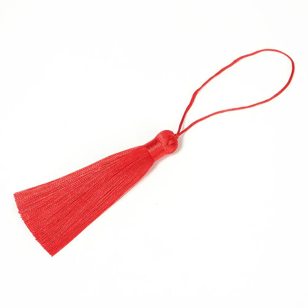 Handmade Wedding Decoration DIY Embellish Crafts Tassel Trim Accessories Tassel Hanging Rope Tassel Fringe Silk Tassel Pendant Zpaxo red