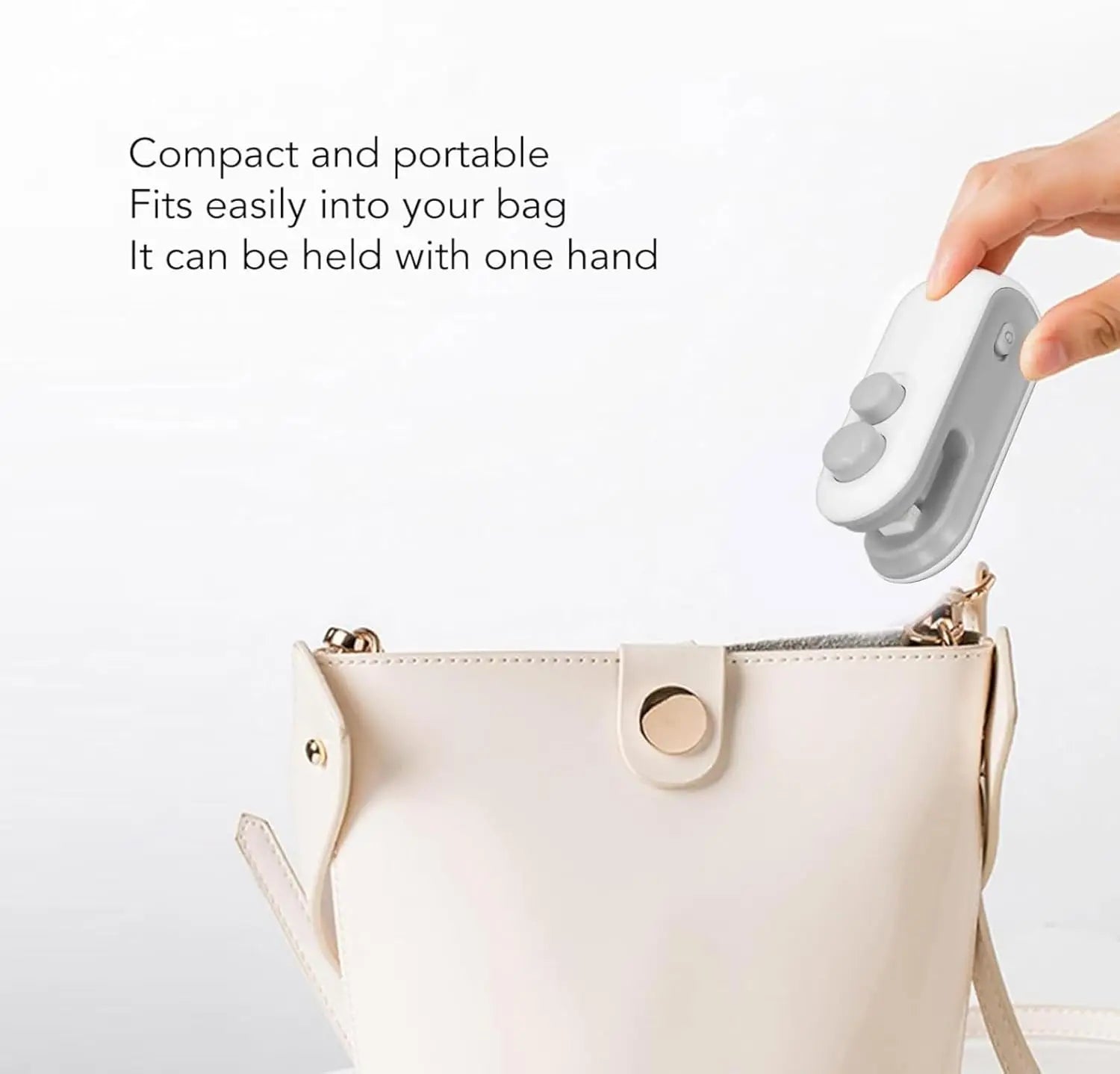 Handheld Heat Sealer 2-in-1 Seal Clip Food Bags Heavy-duty Commercial