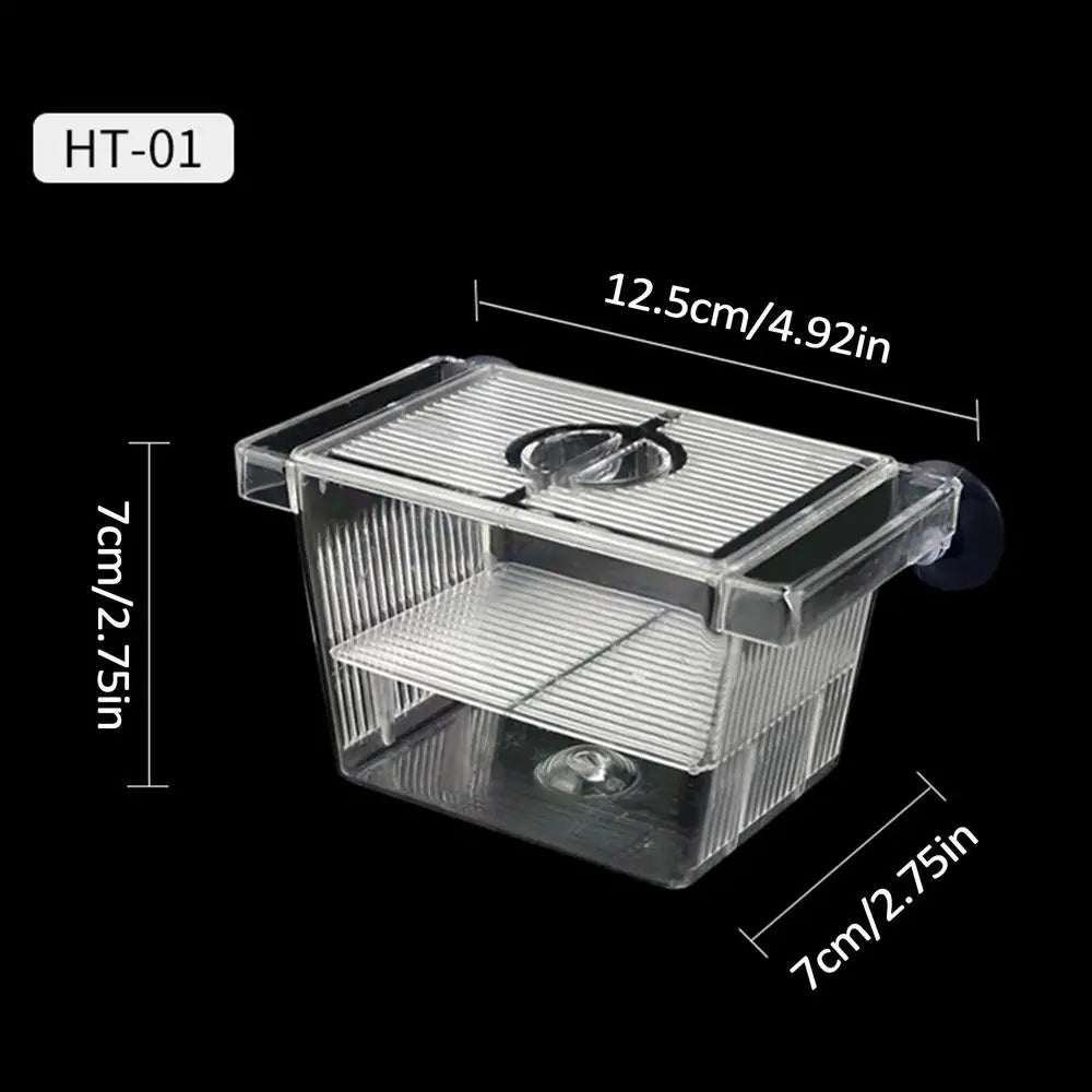 Aquarium Fish Breeder Box Clear Betta Fish Tank Fish Breeding Isolation Box Hatching Incubator Box For Baby Fish Shrimp Trap Box Zpaxo S