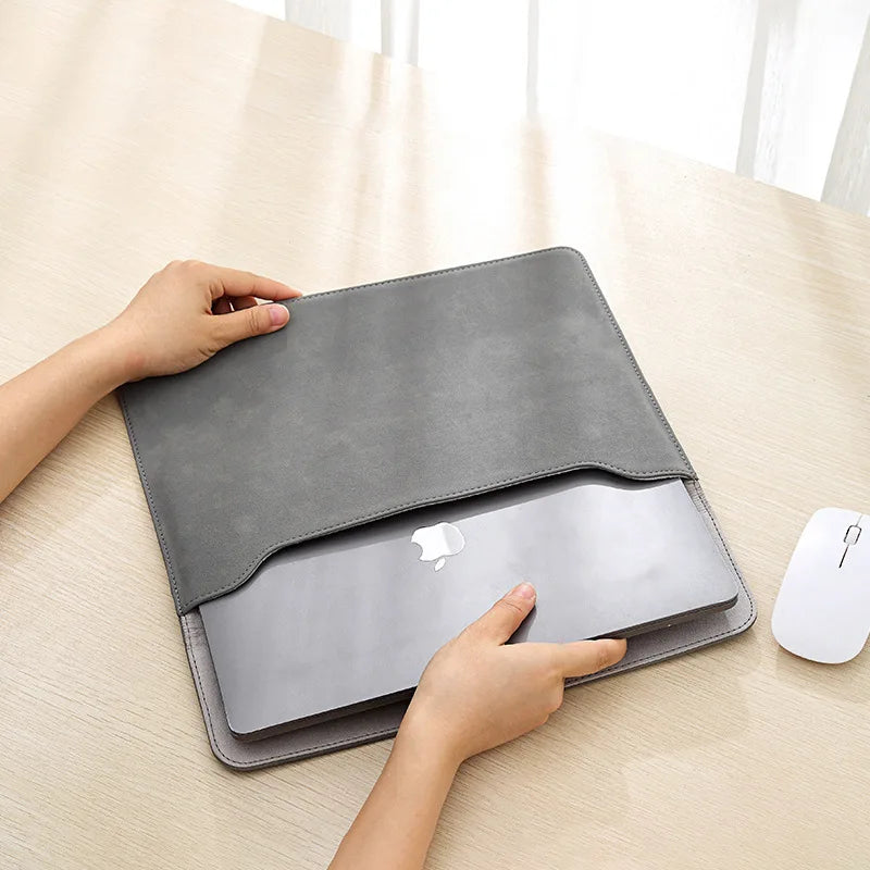 Portable Scratch Resistant Laptop Sleeve PU Leather Waterproof Tablet Zpaxo