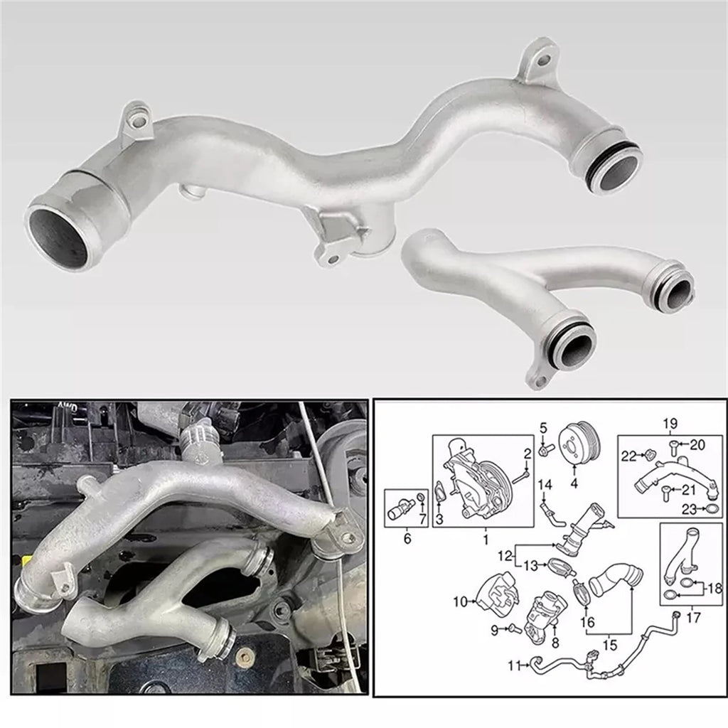 Coolant Outlet Pipe LR090630 Jaguar Land Rover Car Engine Upgraded