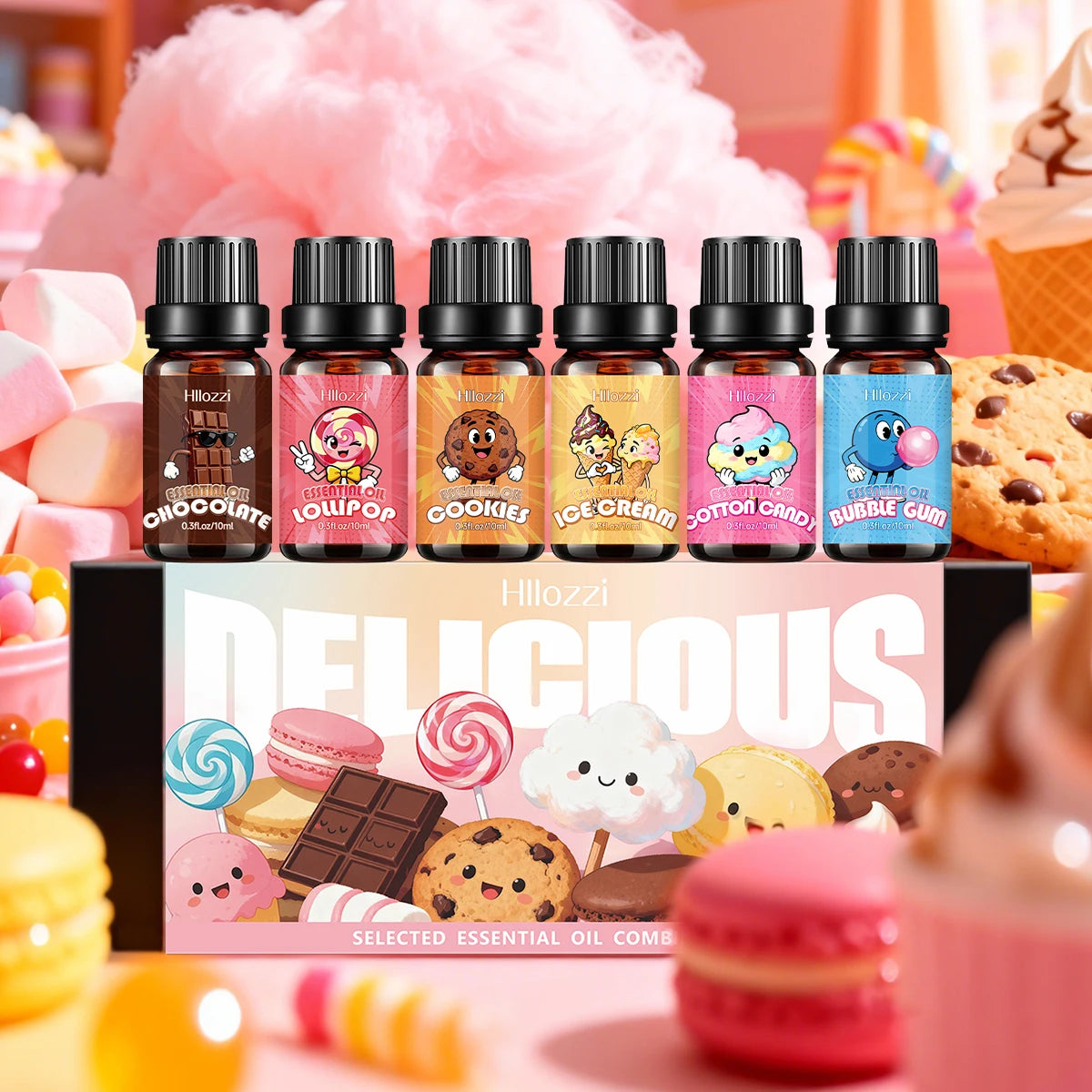 Food Essential Oil Variety Scents Suitable All Occasions Also Makes Zpaxo Food oil set 10ml