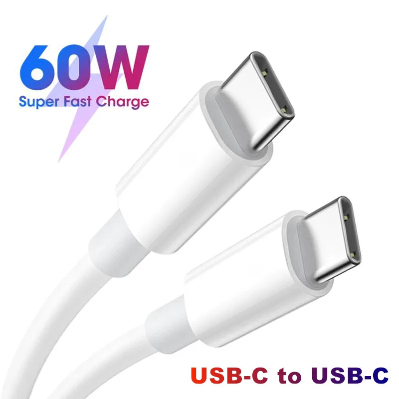 1m-2m 60W C Quick Charge Cable Fast Charger Cord USB Cables Phone Zpaxo