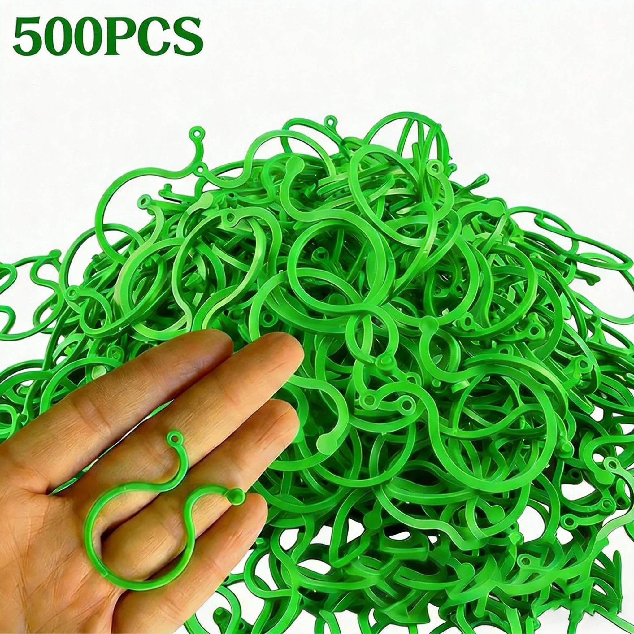 Plant Support Clips 100/500 PCS – Vine & Tomato Strapping Buckles Plant Support Clips Zpaxo 500PCS