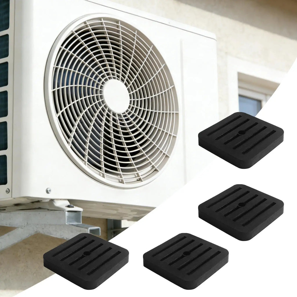 4Pcs Rubber Mount Shock Absorption Anti Slip Durable Anti Vibration Pad for Balcony Air Conditioner Outdoor Unit Outdoor Roofs Zpaxo