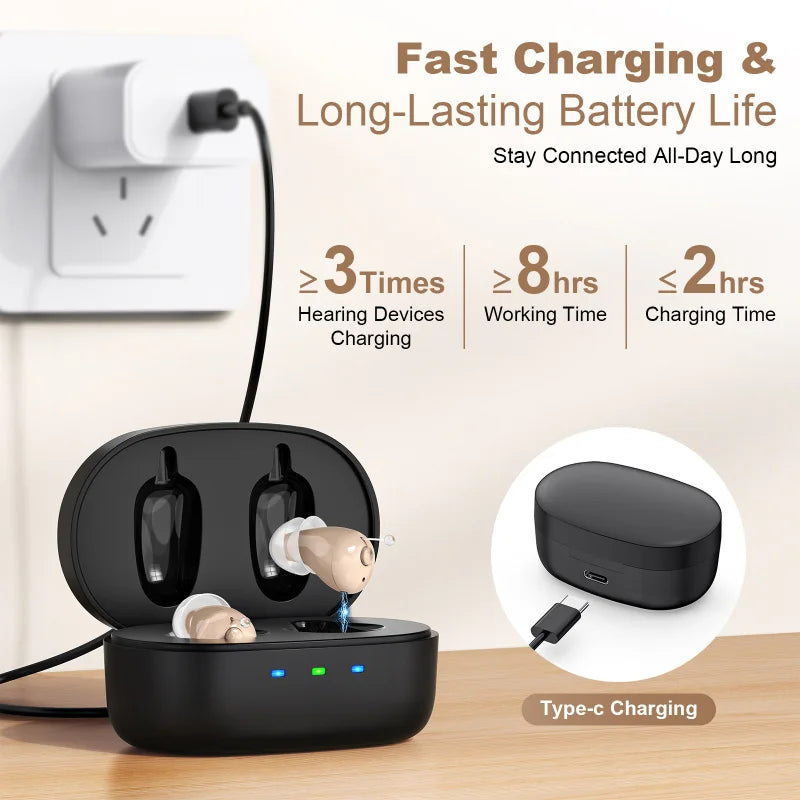 Rechargeable Hearing Aid Elderly In-the-ear Intelligent Noise