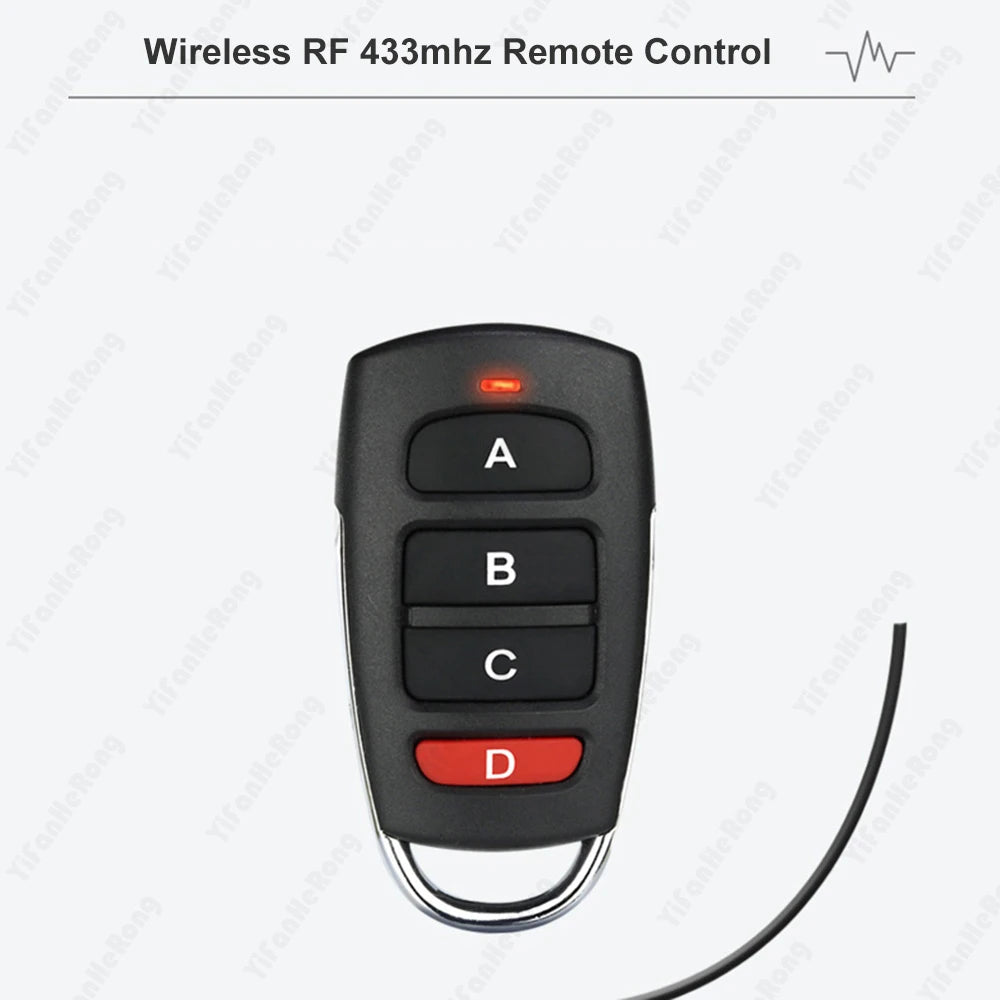 433MHz Smart Copy Duplicator Remote Control 4 Button Remote Cloning for Electric Garage Door Gate 433.92 MHz Transmitter Zpaxo