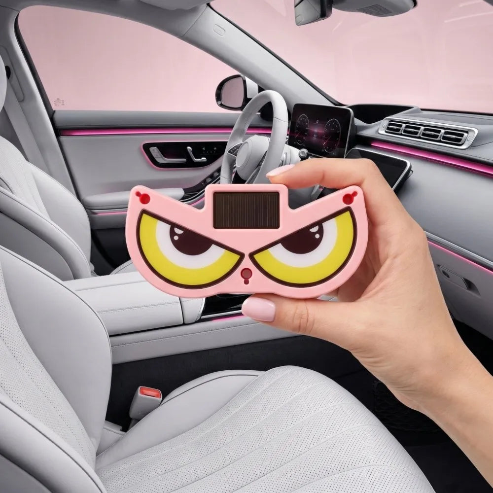 Car Accessories No Drill Solar Light Wireless Suction Cup Demon Eye Zpaxo