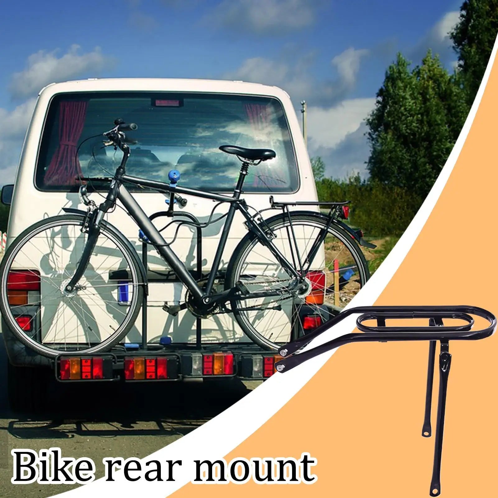 Bike Rear Rack Heavy Duty Luggage Carrier Lightweight Aluminum