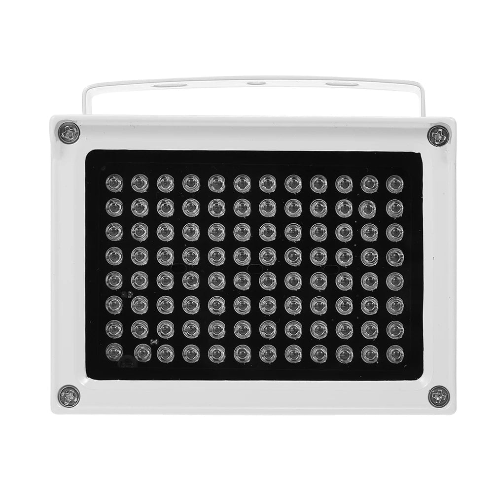 96 LEDS IR Illuminator Array Infrared Lamps Night Vision Outdoor Waterproof For CCTV Security Camera Zpaxo WHITE