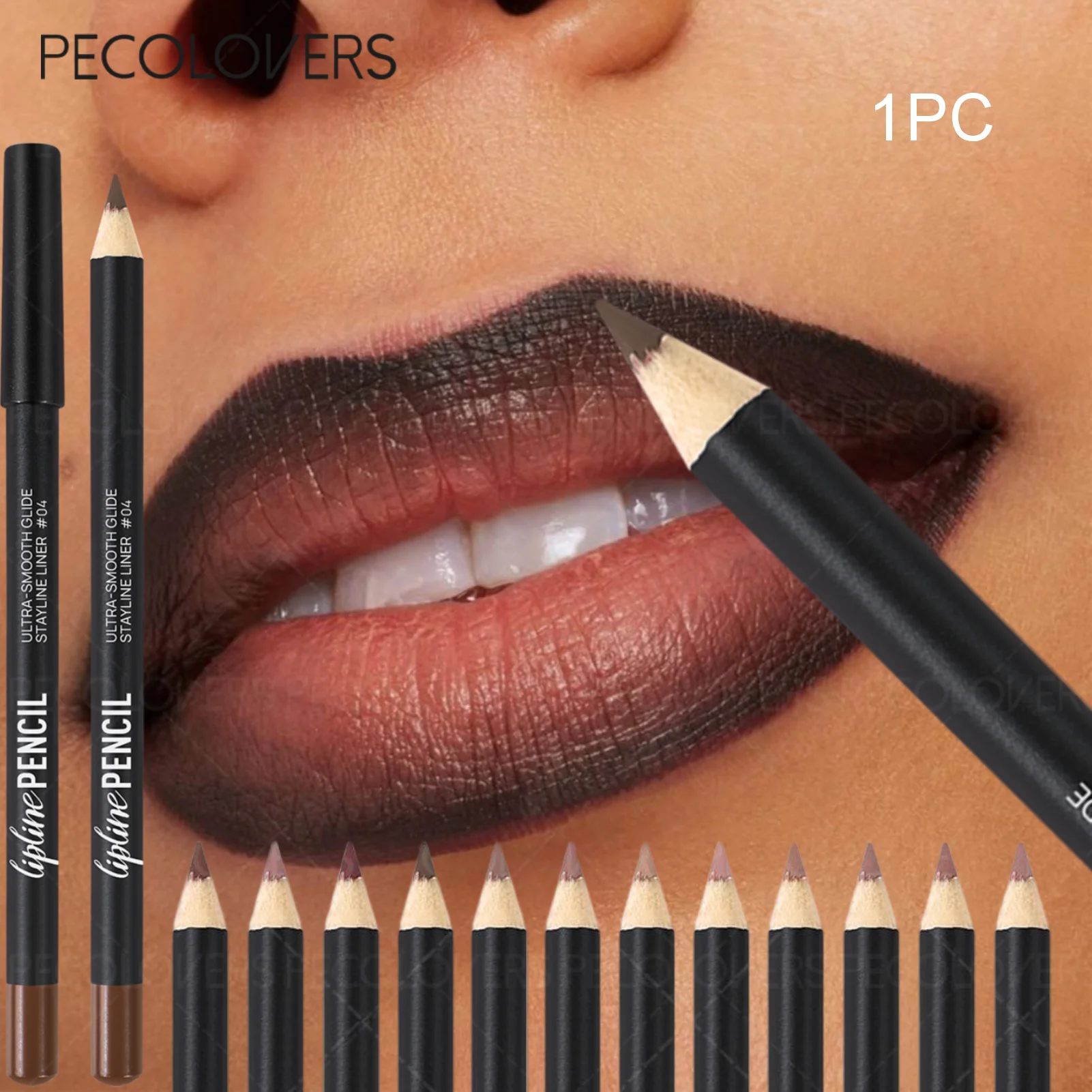 Long-Lasting Matte Lip Liner,Sweat-Resistant Smudge-Free, Durable & , Smooth Lipliner,For Makeup Newbies & Enthusiasts Zpaxo